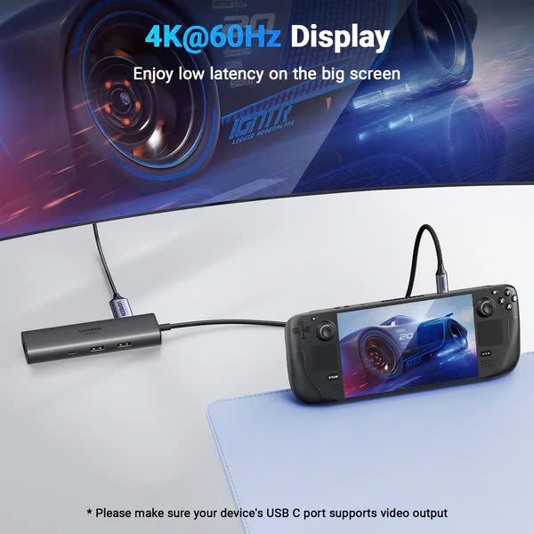 Hub Type-C 6 in 1 Ugreen 45000 - HDMI 4K@60Hz, USB 3.0, LAN, PD 100W - Mở rộng kết nối siêu tốc