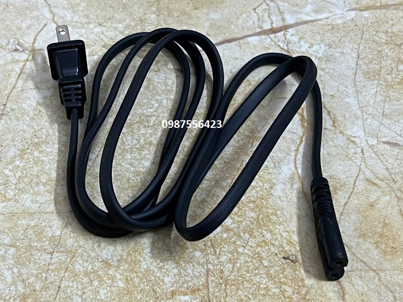 Dây nguồn số 8 dài 1.5m loại tốt - Chân cắm dẹt, lõi đồng hàng cao cấp xuất Mỹ