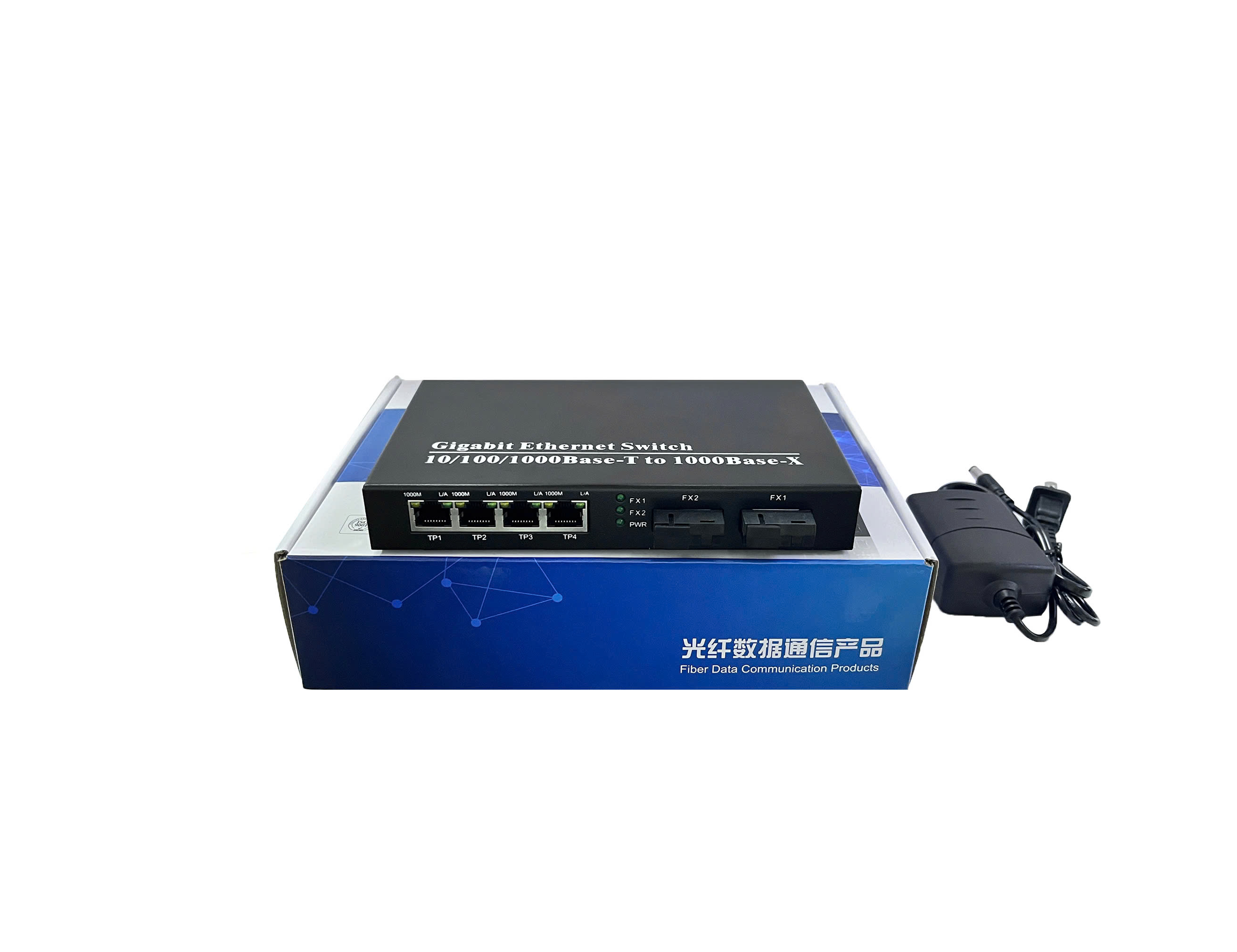 Bộ Chuyển Đổi Quang Điện 4 Sợi 100M RCFY-1F4T-SWSX - Sợi Quang Đơn, Truyền Xa Ổn Định